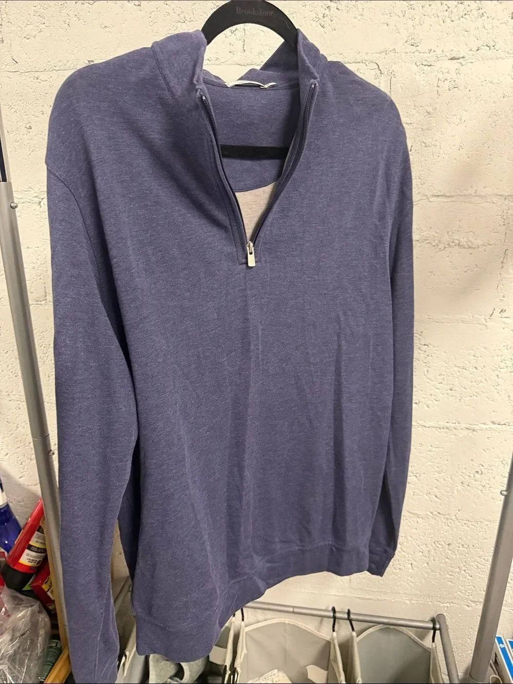PETER MILLAR Men's Half-Zip Sweater Pullover - Blue Size Medium NWOT